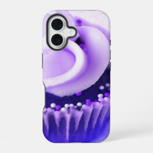 Purple Vintage Cupcake Sprinkles iPhone 16 Case