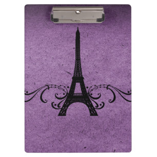 Purple Vintage French Flourish Clipboard