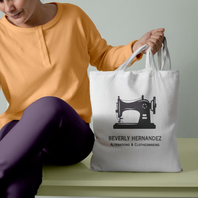 Purple Vintage Sewing Machine Seamstress    Tote Bag (Creator Uploaded)