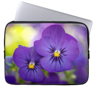 Purple Violas Laptop Sleeve