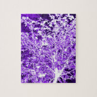 Purple Violet Abstract Tree Branches