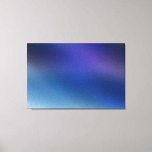 Purple Violet Blue & Grey Contemporary Abstract Canvas Print (Front)