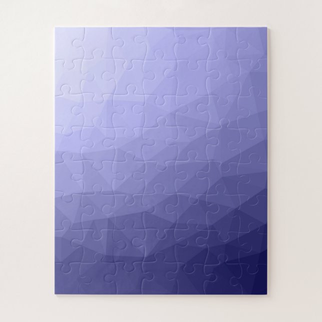 Purple violet  blue mesh ombre geometric pattern jigsaw puzzle (Vertical)