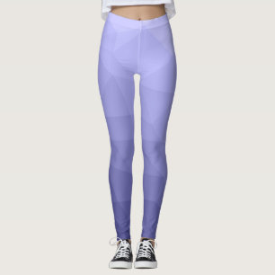 Purple violet  blue mesh ombre geometric pattern leggings