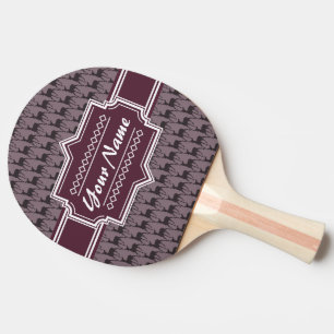 Purple Violet Deer Personalized Name #V1 Ping Pong Paddle