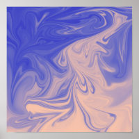 Purple, Violet, Desert Sand Liquid Art Poster