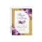 Purple Violet Floral Gold Glitter Save the Date