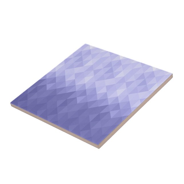 Purple violet triangle geometric squares tile (Side)