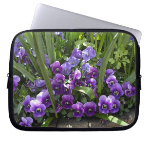 Purple Violets Laptop Sleeve