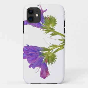 Purple vipers bugloss (echium plantagineum) iPhone 11 case