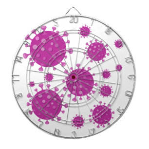 Purple Viral Particle Dartboard