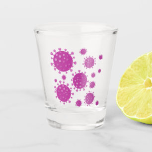 Purple Viral Particle Shot Glass