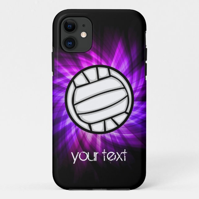 Purple Volleyball Case-Mate iPhone Case (Back)