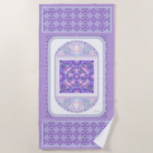 Purple W1 Beach Towel