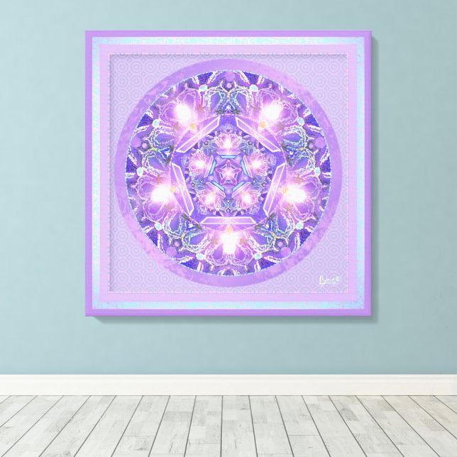 Purple W1 Canvas Print (Insitu(Wood Floor))