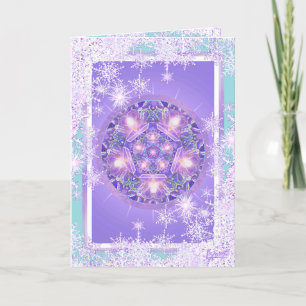 Purple w1 greeting card