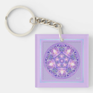 Purple W1 Keychain