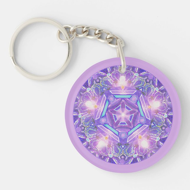 Purple W1 Keychain (Front)
