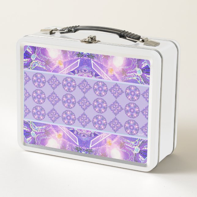 Purple W1 Metal Lunch Box (Front)