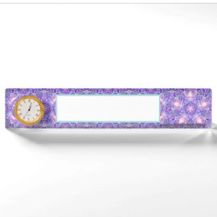 Purple W1 Nameplate