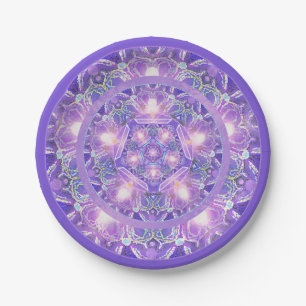Purple W1 Paper Plate