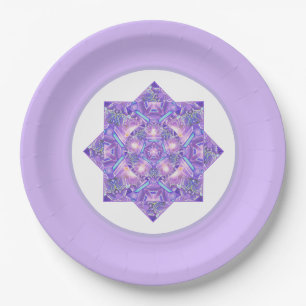 Purple W1 Paper Plate