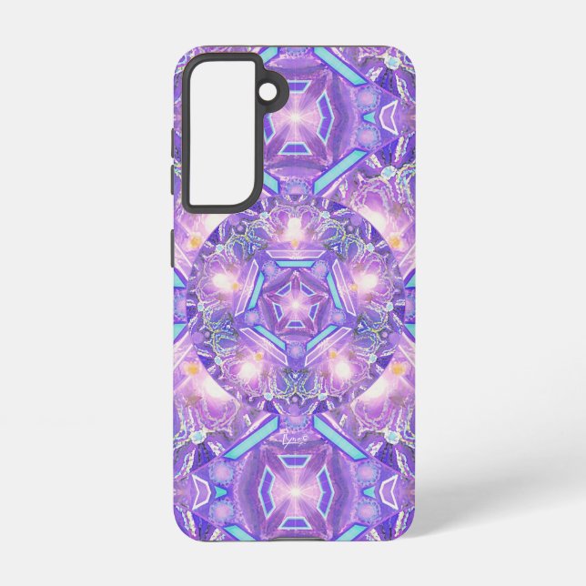 purple w1 samsung galaxy s21 case (Back)