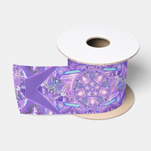 Purple W1 Satin Ribbon (Spool)