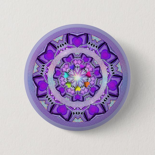 Purple W2 2 Inch Round Button (Front)