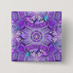 Purple W2 2 Inch Square Button