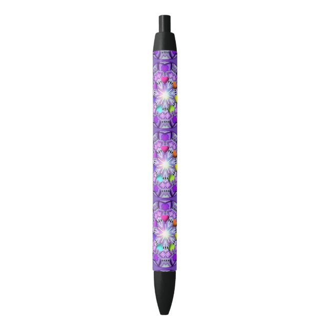 Purple W2 Black Ink Pen (Front Vertical)