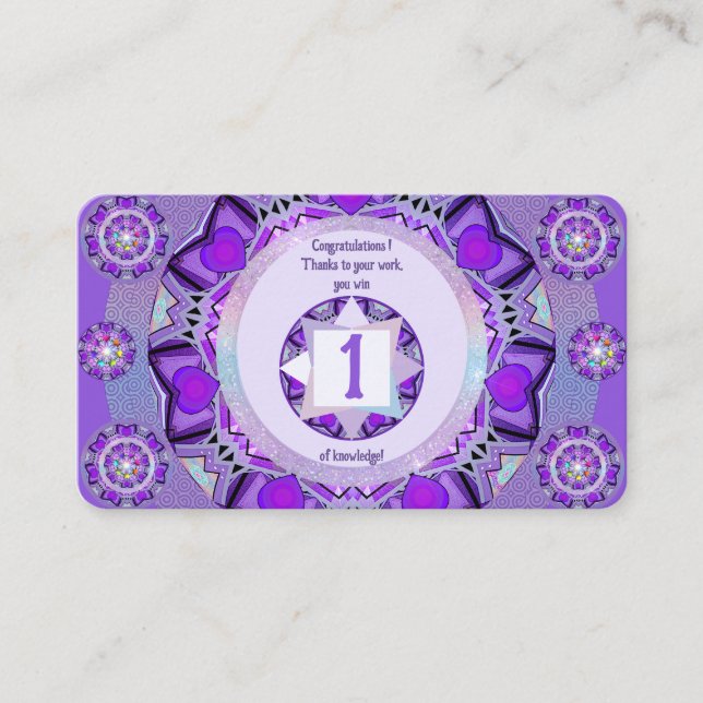 Purple W2 Business Card (Front)
