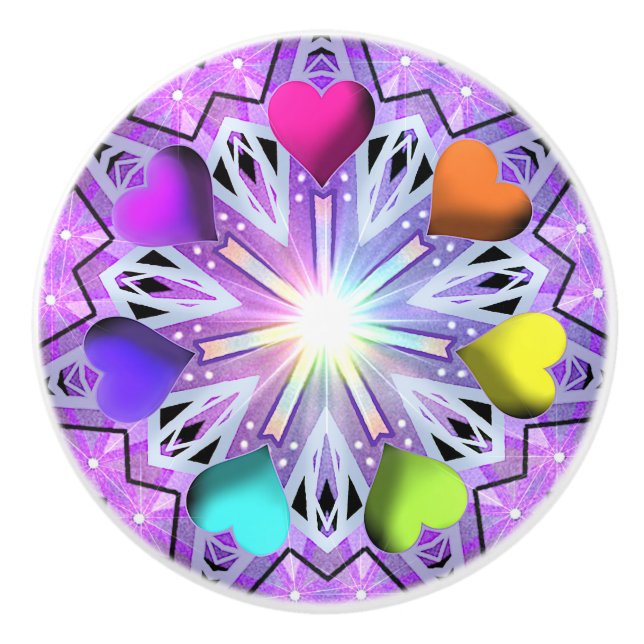 Purple W2 Ceramic Knob (Front)