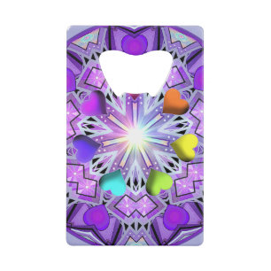 Purple W2 Credit Card Bottle Opener