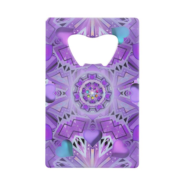 Purple W2 Credit Card Bottle Opener (Front)