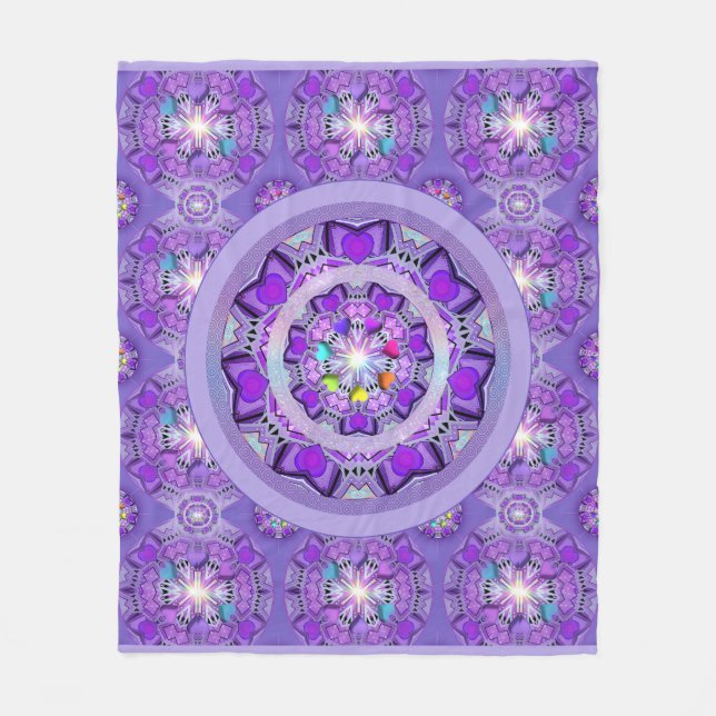 Purple W2 Fleece Blanket (Front)