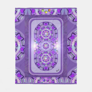 Purple W2 Fleece Blanket