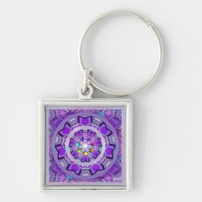 Purple W2 Keychain (Front)