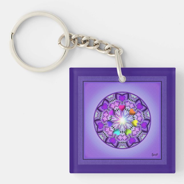 Purple W2 Keychain (Front)