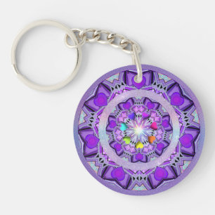 Purple W2 Keychain