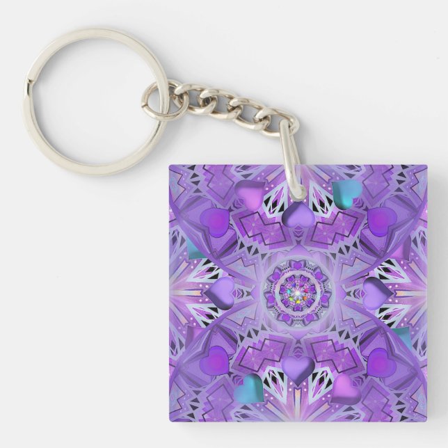 Purple W2 Keychain (Front)