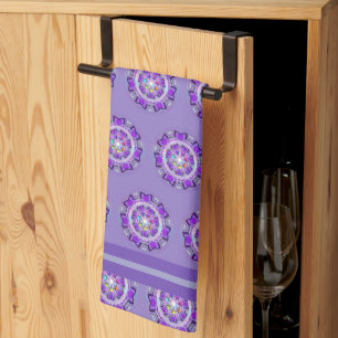Purple W2 Kitchen Towel