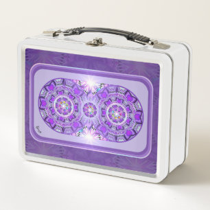 Purple W2 Metal Lunch Box