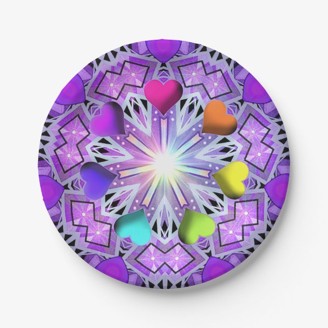 purple W2 Paper Plate (Front)
