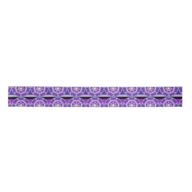 Purple W2 Satin Ribbon (Front)