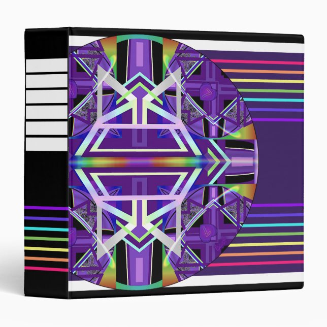 Purple W3 3 Ring Binder (Front/Spine)