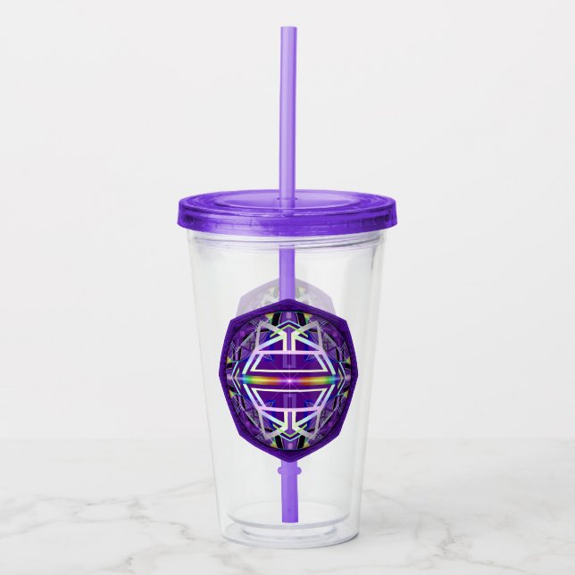 Purple W3 Acrylic Tumbler (Front)
