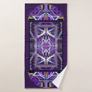 Purple W3 Bath Towel
