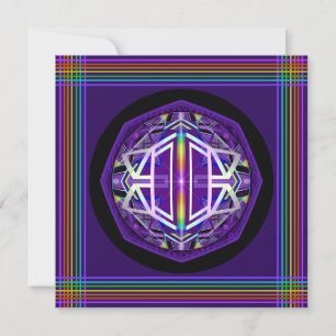 Purple W3 blank card