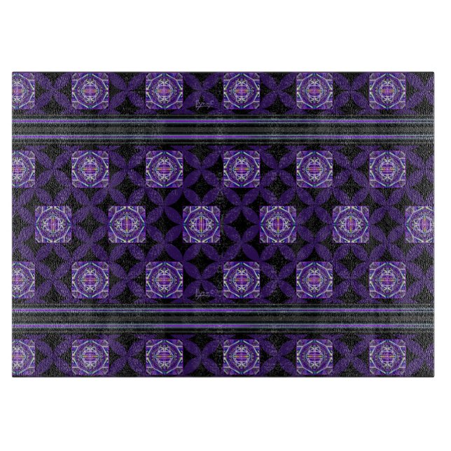 Purple W3 Cutting Board (Front)